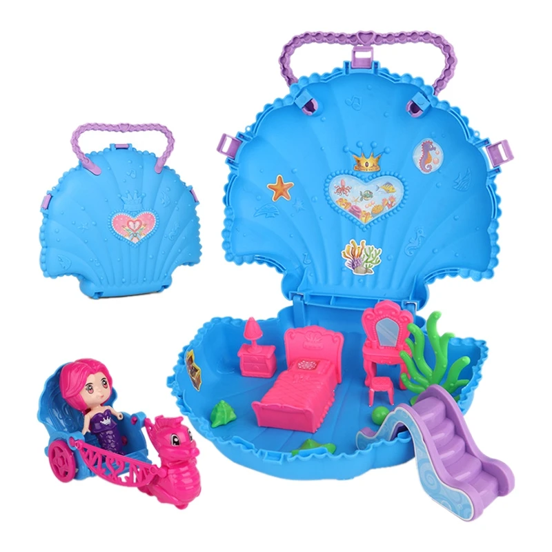 13PCS Portable Satchel Girls Play Set Toys Children's Shell Storage House Toys Puzzleimulation Play House Toys 
13PCS Portable Satchel Girls Play Set Toys Children's Shell Storage House Toys Puzzleimulation Play House Toys