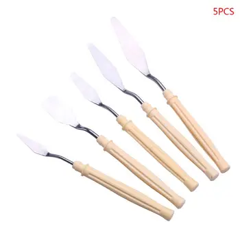 5pcs/set Oil Painting Palette Knife Professional Stainless Steel Scraper Spatula Q6PA 
5pcs/set Oil Painting Palette Knife Professional Stainless Steel Scraper Spatula Q6PA
