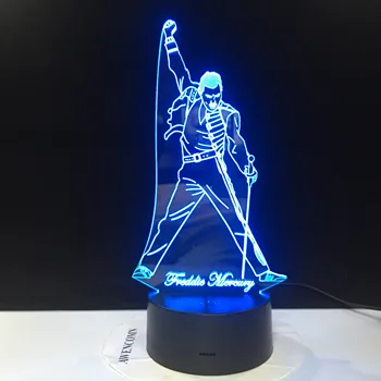 Queen Freddie Mercury 3d Night Light Touch Sensor Baby Kids Nightlight for Office Room Decorative Led Lamp Gift Dropshipping
Queen Freddie Mercury 3d Night Light Touch Sensor Baby Kids Nightlight for Office Room Decorative Led Lamp Gift Dropshipping
