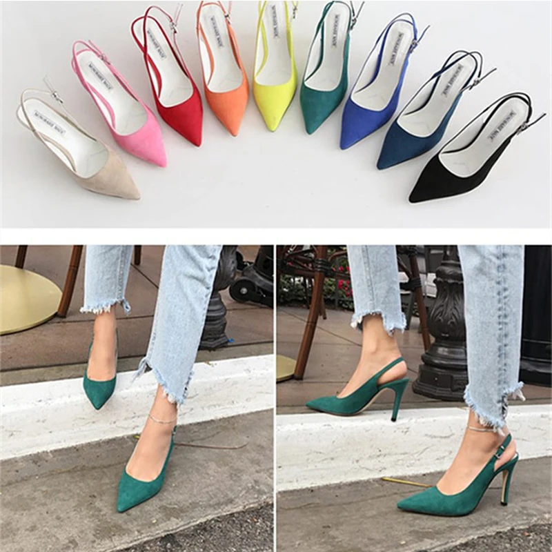 Charming Elegant Sexy Multicolor Suede Women's Slingback High Heels Pump Sandals Shoes Dress Party OL Valentine Shoes
Charming Elegant Sexy Multicolor Suede Women's Slingback High Heels Pump Sandals Shoes Dress Party OL Valentine Shoes