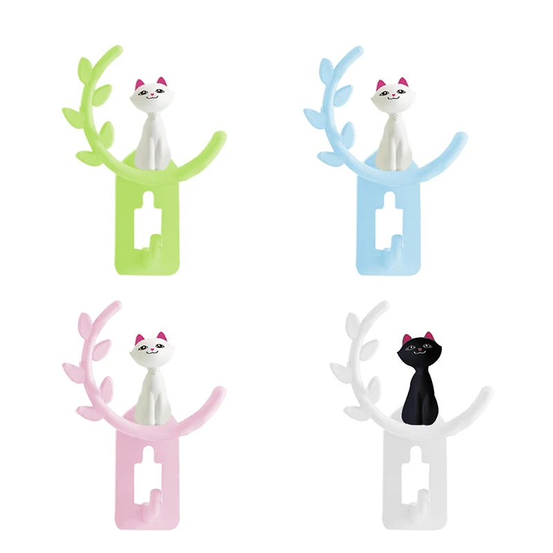 4 Pcs Cute Cartoon Cat Wall Hook Bathroom Kitchen Hook Strong Adhesive Multi Function Hook for Home Livingroom Decoration Access
4 Pcs Cute Cartoon Cat Wall Hook Bathroom Kitchen Hook Strong Adhesive Multi Function Hook for Home Livingroom Decoration Access