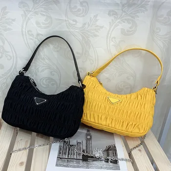 New Fold Underarm Bag Women 2020 Summer Fashion Shoulder Chain Messenger Bag Oxford Fabric Women Purse and Handbags Louis Bags
New Fold Underarm Bag Women 2020 Summer Fashion Shoulder Chain Messenger Bag Oxford Fabric Women Purse and Handbags Louis Bags