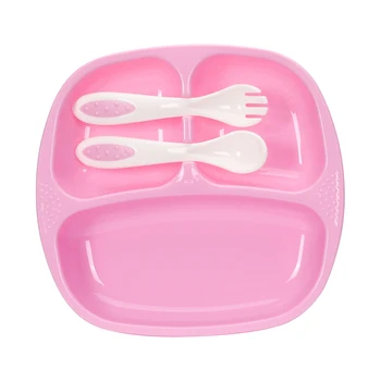3pcs/Set Baby Plate Spoon Fork Environmental Protection and Durability Kids Dish Eating Training Feeding Food Tableware
3pcs/Set Baby Plate Spoon Fork Environmental Protection and Durability Kids Dish Eating Training Feeding Food Tableware