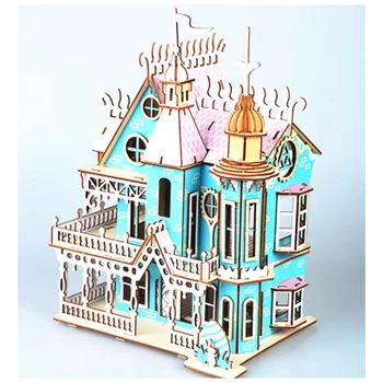 DIY Model toys 3D Wooden Puzzle Dream Villa Wooden Kits Puzzle Game Assembling Toys Gift for Kids Adult P48 
DIY Model toys 3D Wooden Puzzle Dream Villa Wooden Kits Puzzle Game Assembling Toys Gift for Kids Adult P48