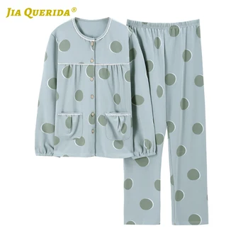 Printing Pajamas Set Long Sleeve Long Pants Sleepwear Fashion Style Casual Style Pajamas Set Woman Clothes Pj Set Spring Autumn 
Printing Pajamas Set Long Sleeve Long Pants Sleepwear Fashion Style Casual Style Pajamas Set Woman Clothes Pj Set Spring Autumn