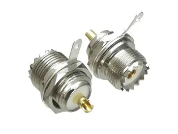 10Pcs Connector UHF SO239 Female Bullkhead Nut Jack Solder for Panel Mount RF Coaxial Adapter
10Pcs Connector UHF SO239 Female Bullkhead Nut Jack Solder for Panel Mount RF Coaxial Adapter