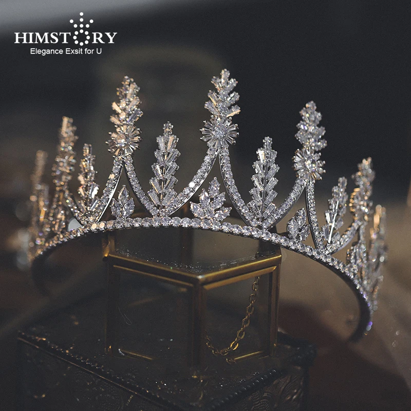 HIMSTORY High Grade Cubic Zirconia Crown Bridal Tiara Wedding Headband CZ Party Evening Head Jewelries
HIMSTORY High Grade Cubic Zirconia Crown Bridal Tiara Wedding Headband CZ Party Evening Head Jewelries