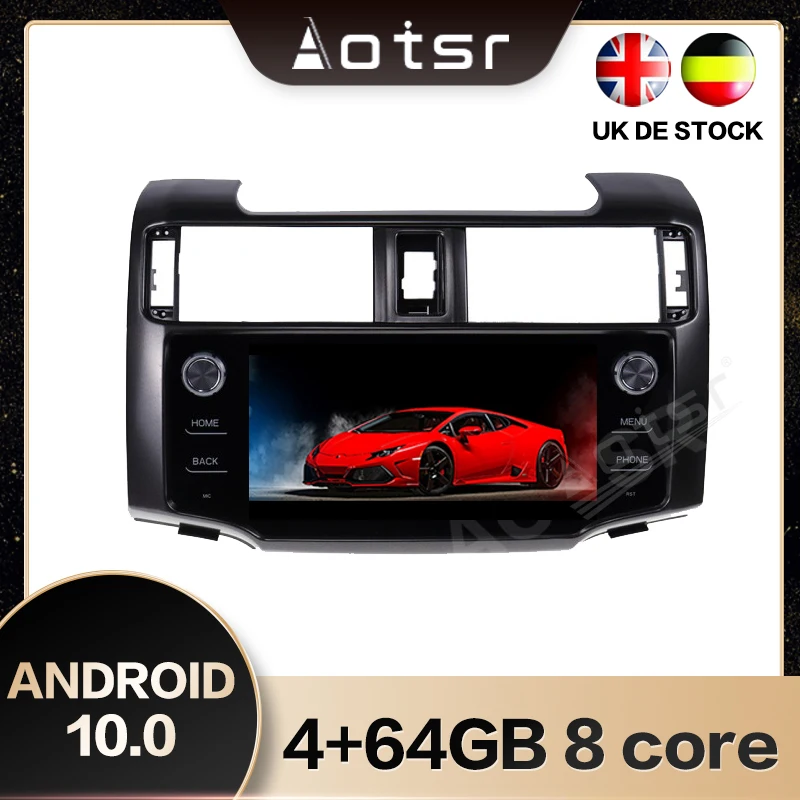 AOTSR For Toyota 4 Runner 2015-2019 One din Android 10.0 GPS Navigation Car Radio Player Multimedia Player Head Unit DSP Carplay
AOTSR For Toyota 4 Runner 2015-2019 One din Android 10.0 GPS Navigation Car Radio Player Multimedia Player Head Unit DSP Carplay