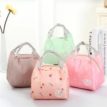 

VOGVIGO Cold Insulation Outdoor Lunch Bags Thickening Peach Skinny Lunch Handbags Student Portable Waterproof Lunch Box Pouches