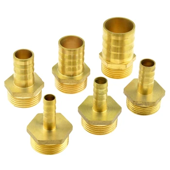 Brass Hose Pipe Fitting 10mm 12mm 14mm 16mm 19mm 32mm Barb Tail To 1 Inch BSP Male Thread Connector Joint Copper Coupler Adapter
Brass Hose Pipe Fitting 10mm 12mm 14mm 16mm 19mm 32mm Barb Tail To 1 Inch BSP Male Thread Connector Joint Copper Coupler Adapter