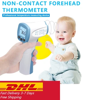 DHL Fast delivery 3-7 days Baby Adult Non Contact Infrared body thermometer digital Forehead temperature gun body thermometers 5