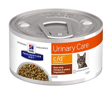 HILL'S HILL'S PRESCRIPTION DIET C / D MULTICARE STEWS CHICKEN adult cats in urolithiasis with chicken stew 82 c
HILL'S HILL'S PRESCRIPTION DIET C / D MULTICARE STEWS CHICKEN adult cats in urolithiasis with chicken stew 82 c