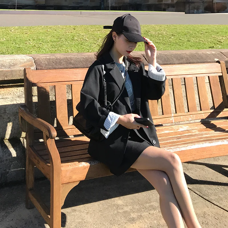 Short Small Suit Coat Women's 2019 Spring And Autumn New Style Korean-style Students Hong Kong Flavor Retro Casual CHIC Suit
Short Small Suit Coat Women's 2019 Spring And Autumn New Style Korean-style Students Hong Kong Flavor Retro Casual CHIC Suit