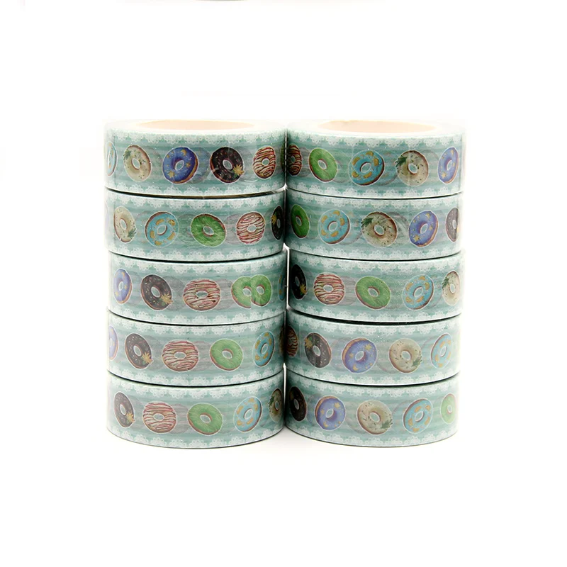 10pcs/lot 15mm*10M Happy Easter's Day Colorful Donuts Decorative Washi Tape Scrapbooking Masking Tape Stationery office supplies
10pcs/lot 15mm*10M Happy Easter's Day Colorful Donuts Decorative Washi Tape Scrapbooking Masking Tape Stationery office supplies