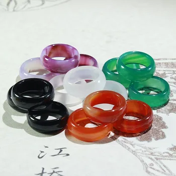 Chalcedony Unisex Natural Agate Carnelian Gemstone Solid Band Ring Jade Size 7-9 Meditation Relax Healing Women Man luck Gifts
Chalcedony Unisex Natural Agate Carnelian Gemstone Solid Band Ring Jade Size 7-9 Meditation Relax Healing Women Man luck Gifts