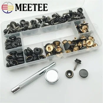 Meetee 1set=50pcs 15mm Brass Steel Screw Rivet Buckle for Ship Car Tarpaulin Screw Nail Buckle Sanp Button DIY Installation Tool
Meetee 1set=50pcs 15mm Brass Steel Screw Rivet Buckle for Ship Car Tarpaulin Screw Nail Buckle Sanp Button DIY Installation Tool