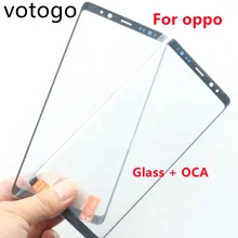 Verre supérieur avec colle OCA, 1 pièce, pour remplacement d'écran tactile LCD, pour OPPO Find X X2 X3 Pro X2pro X3pro=