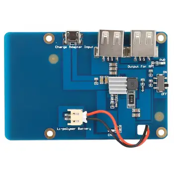 Expansion Board Dual USB Output Battery Expansion Board for Raspberry Pi3 Independent Power Supply
Expansion Board Dual USB Output Battery Expansion Board for Raspberry Pi3 Independent Power Supply