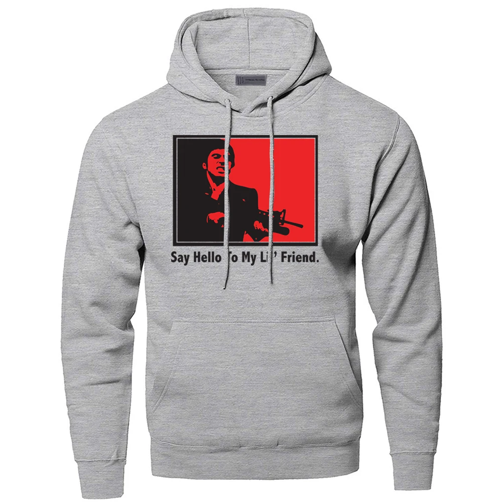 SCARFACE Say Hello To My lil Friend Sweatshirts Hoodies Men Movie Hooded Sweatshirt Hoodie Winter Autumn Fleece Warm Sportswear
SCARFACE Say Hello To My lil Friend Sweatshirts Hoodies Men Movie Hooded Sweatshirt Hoodie Winter Autumn Fleece Warm Sportswear