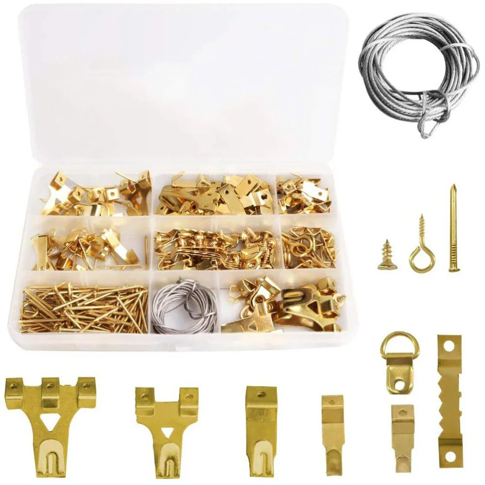 1 Box Photo Frame Hooks Metal Pic Frame Hooks European No-trace Nails for Store Office Home
1 Box Photo Frame Hooks Metal Pic Frame Hooks European No-trace Nails for Store Office Home