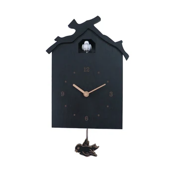 1PC Creative Cuckoo House Wall Clock Wooden Elegant Home Hanging Clock with Chime and Pendulum
1PC Creative Cuckoo House Wall Clock Wooden Elegant Home Hanging Clock with Chime and Pendulum