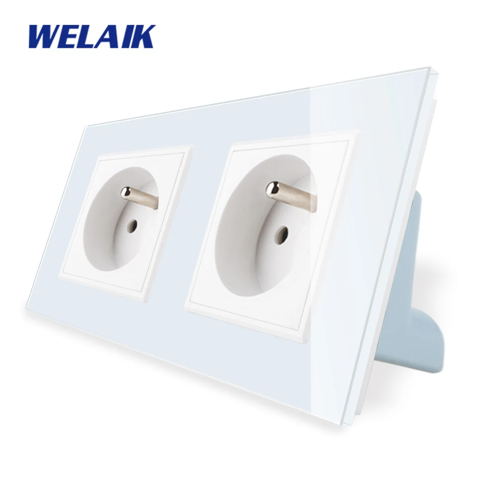 WELAIK-1 Free Shipping France Crystal Glass Panel 2Frame France Wall Power Socket European Standard Size Outlet 16A A28F8FW
WELAIK-1 Free Shipping France Crystal Glass Panel 2Frame France Wall Power Socket European Standard Size Outlet 16A A28F8FW