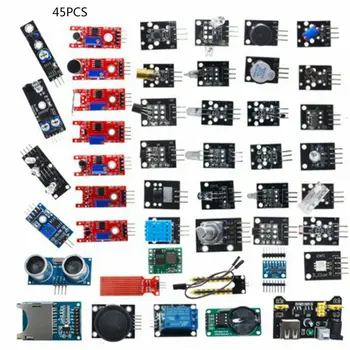 45pcs/set electrical sensor compatible arduino for R3 Sensor Modules Starter Kit Electronic Diy Tools for beginners
45pcs/set electrical sensor compatible arduino for R3 Sensor Modules Starter Kit Electronic Diy Tools for beginners