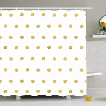 Shower Curtain Set with Hooks 66x72 Vintage Polka Body White Dot Retro Pattern Uneven Design Dots Spot Silver Bronze Abstract
Shower Curtain Set with Hooks 66x72 Vintage Polka Body White Dot Retro Pattern Uneven Design Dots Spot Silver Bronze Abstract