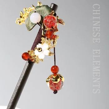 Handmade Vintage Wood Chinese Hair Stick Pins Headpiece For Women Leaf Flower Hairpins Hair Ornaments Head Jewelry Accessories 
Handmade Vintage Wood Chinese Hair Stick Pins Headpiece For Women Leaf Flower Hairpins Hair Ornaments Head Jewelry Accessories