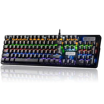 Gaming Keyboard Mechanical Keyboard RGB Mix Backlit 104 Keys Green Axis Keyboard for PUBG LOL CS:GO Game Laptop PC 
Gaming Keyboard Mechanical Keyboard RGB Mix Backlit 104 Keys Green Axis Keyboard for PUBG LOL CS:GO Game Laptop PC