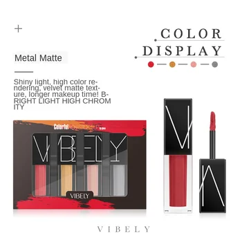 Lipstick Matte Velvet Liquid Non-stick Cup Does Not Fade Matte Lip Glaze Four-color Set
Lipstick Matte Velvet Liquid Non-stick Cup Does Not Fade Matte Lip Glaze Four-color Set