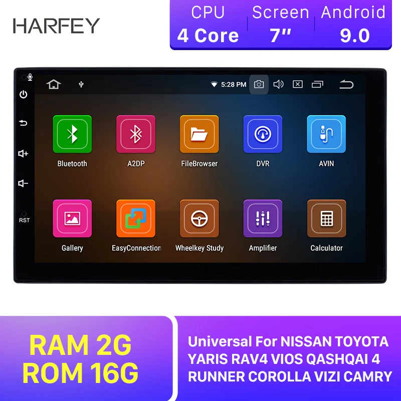 Harfey Universal Car 2Din Android 9.0 Navi GPS For NISSAN TOYOTA YARIS RAV4 VIOS QASHQAI 4RUNNER COROLLA VIZI CAMRY Radio Stereo
Harfey Universal Car 2Din Android 9.0 Navi GPS For NISSAN TOYOTA YARIS RAV4 VIOS QASHQAI 4RUNNER COROLLA VIZI CAMRY Radio Stereo