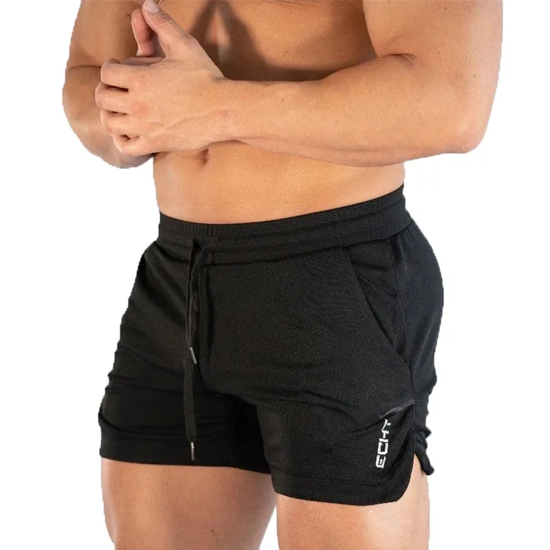 Фото Шорты мужские спортивные для фитнеса дышащая сетчатая быстросохнущая