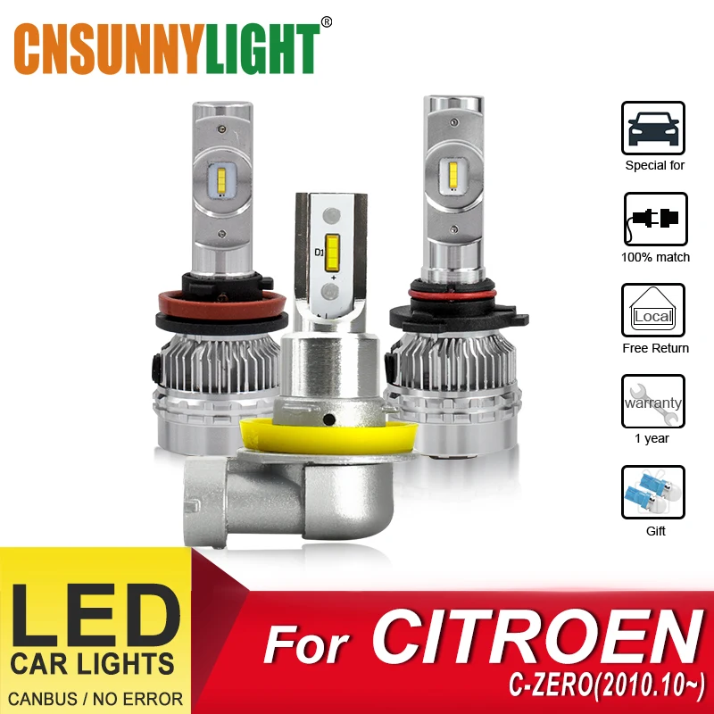 CNSUNNYLIGHT LED Automotive Headlight Bulbs For CITROEN C-ZERO From 201010 Foglamp Bulb Headlamp Weatherproof Car-Styling Lights
CNSUNNYLIGHT LED Automotive Headlight Bulbs For CITROEN C-ZERO From 201010 Foglamp Bulb Headlamp Weatherproof Car-Styling Lights
