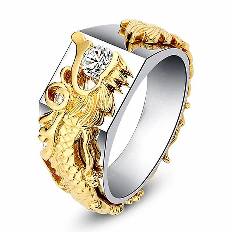 Fashion Mens Rings Dragon Rings Spirit of The Warrior Symbol of Bravery for Men Fashion Accessories Hip Hop Punk Ring
Fashion Mens Rings Dragon Rings Spirit of The Warrior Symbol of Bravery for Men Fashion Accessories Hip Hop Punk Ring