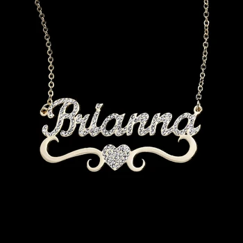 Cazador Custom Personalized Name Necklace & Pendants With Heart Stainless Steel Crystal Bling Jewelry For Women Family Best Gift
Cazador Custom Personalized Name Necklace & Pendants With Heart Stainless Steel Crystal Bling Jewelry For Women Family Best Gift