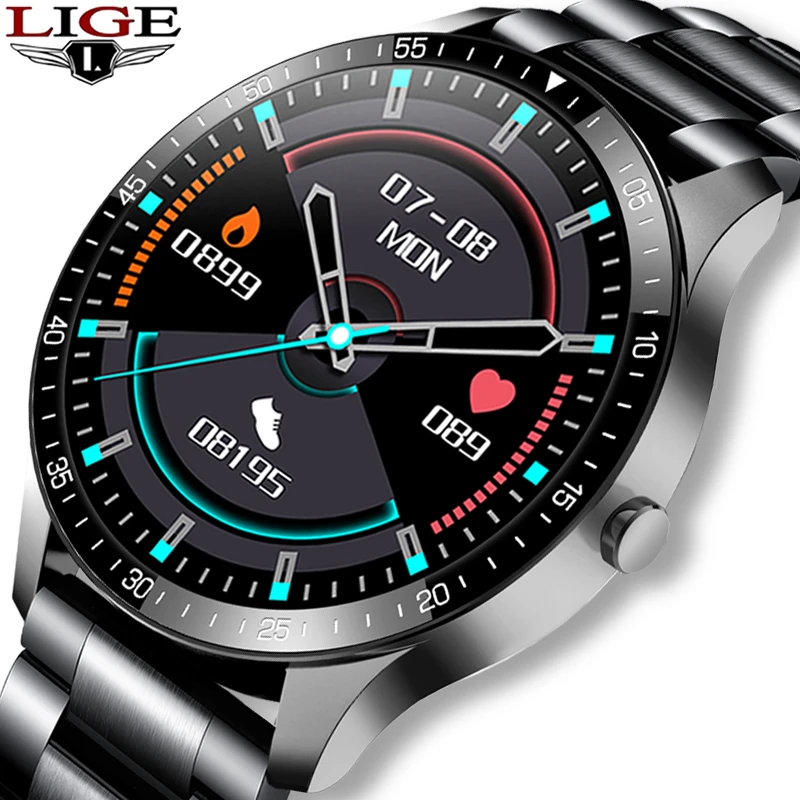 LIGE New Smart watch Men 1.3 full Touch screen smart watch Heart rate Monitoring waterproof Sports Fitness watch For IOS Android
LIGE New Smart watch Men 1.3 full Touch screen smart watch Heart rate Monitoring waterproof Sports Fitness watch For IOS Android
