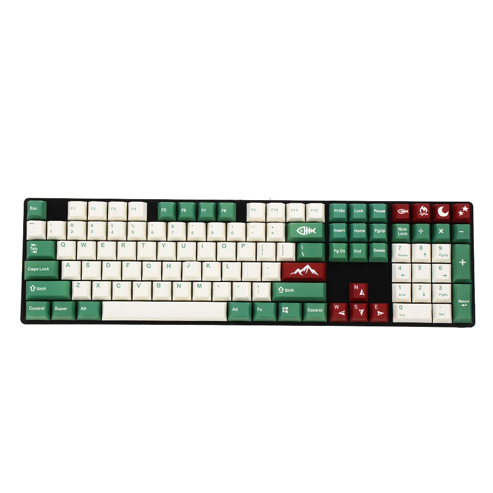 104 Keys Five - Sided Layout Pbt Keycaps Profile Keys Gaming Mechanical Keyboard Camping Dye-subbed Keycap Sublimation Keycaps
104 Keys Five - Sided Layout Pbt Keycaps Profile Keys Gaming Mechanical Keyboard Camping Dye-subbed Keycap Sublimation Keycaps