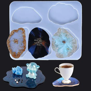 1pcs Resin Silicone Molds Coaster with 5 Large Size Irregular Patterns Epoxy Craft Molds for Making Making Coasters&Bowl Mats
1pcs Resin Silicone Molds Coaster with 5 Large Size Irregular Patterns Epoxy Craft Molds for Making Making Coasters&Bowl Mats