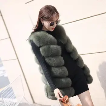 Winter imitation fox fur grass vest jacket female Korean version of the self-cultivation in the long section of fur vest vest 
Winter imitation fox fur grass vest jacket female Korean version of the self-cultivation in the long section of fur vest vest