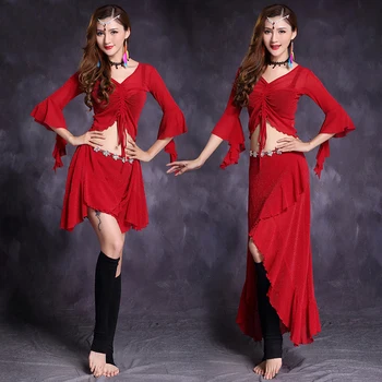 Sexy Belly Dance Two Set Butterfly Sleeve Modal Bellydance Costume Practice Dacncing Exotic Dancewear Egyptian Costume BL2339
Sexy Belly Dance Two Set Butterfly Sleeve Modal Bellydance Costume Practice Dacncing Exotic Dancewear Egyptian Costume BL2339