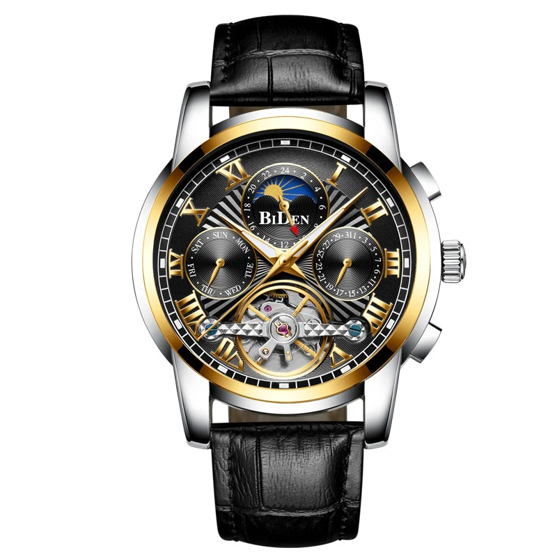 Фото 2020 мужские наручные часы Роскошные Орландо Мужские Модные Часы из нержавеющей