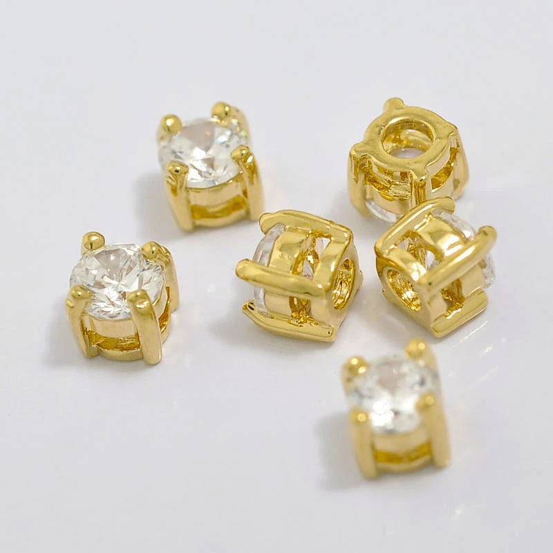 10pcs 4.5*4.5MM Clear Crystal Cubic Zirconia Claw Round Zircon No Fade Gold Jewelry Making Loose Beads
10pcs 4.5*4.5MM Clear Crystal Cubic Zirconia Claw Round Zircon No Fade Gold Jewelry Making Loose Beads