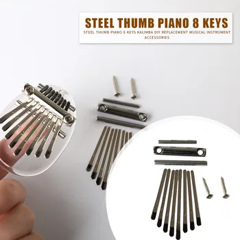 8 Keys Kalimba DIY Set Steel Thumb Piano Lettering Keyboard Shrapnel Kalimba Replacement Musical Instrument Accessories
8 Keys Kalimba DIY Set Steel Thumb Piano Lettering Keyboard Shrapnel Kalimba Replacement Musical Instrument Accessories