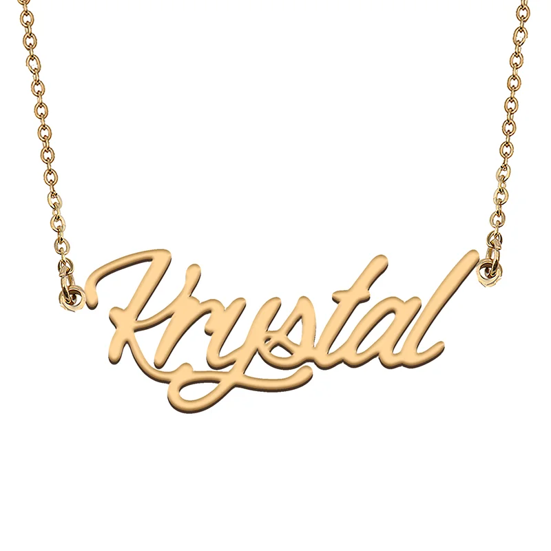 Krystal Custom Name Necklace Customized Pendant Choker Personalized Jewelry Gift for Women Girls Friend Christmas Present 
Krystal Custom Name Necklace Customized Pendant Choker Personalized Jewelry Gift for Women Girls Friend Christmas Present