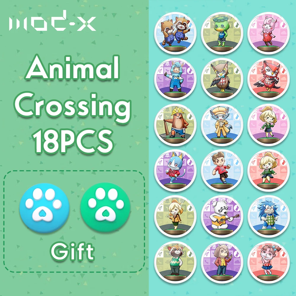 Mod-X 18Pcs for Animal Crossing Amiibo NFC Card for Nintend Switch NS Wii U 3DS lite Animal Crossing Series NTAG215 Amiibo Card
Mod-X 18Pcs for Animal Crossing Amiibo NFC Card for Nintend Switch NS Wii U 3DS lite Animal Crossing Series NTAG215 Amiibo Card