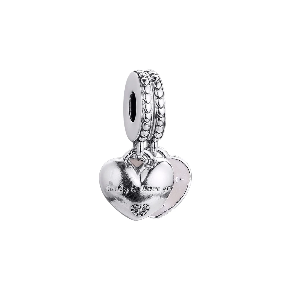 

2021 Daughter & Mother-in-Law Split Charm Fits Snake Chain Bracelets & Bangle Sterling Silver Beads For Jewelry Making Charms