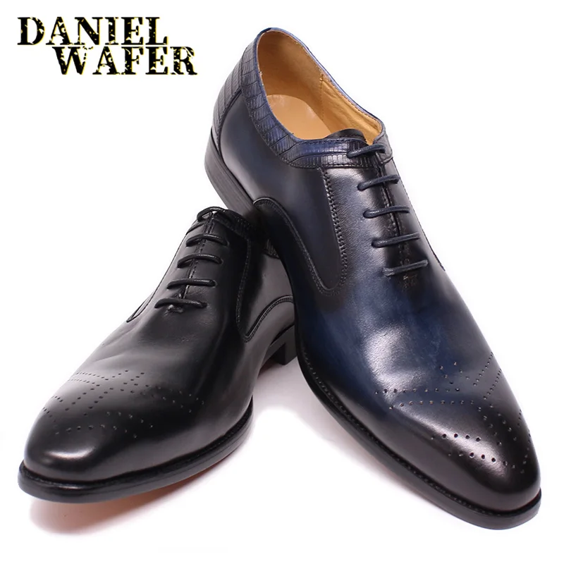 LUXURY BRAND MEN GENUINE LEATHER SHOES OFFICE WEDDING BROGUES OXFORDS MEN SHOES BLACK BLUE LACE UP POINTED TOE FORMAL SHOES MEN
LUXURY BRAND MEN GENUINE LEATHER SHOES OFFICE WEDDING BROGUES OXFORDS MEN SHOES BLACK BLUE LACE UP POINTED TOE FORMAL SHOES MEN