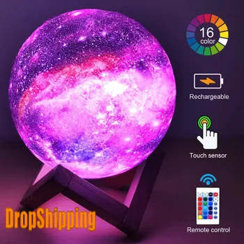 ZK20 3D Printing Moon Lamp Galaxy Moon Light Kids Night Light 16 Color Change Touch and Remote Control Galaxy Light
ZK20 3D Printing Moon Lamp Galaxy Moon Light Kids Night Light 16 Color Change Touch and Remote Control Galaxy Light