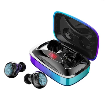 TWS bluetooth 5.0 earphone mini Wireless Earphones with 2000mAh LED power display touch button noise reduction Sport Headset
TWS bluetooth 5.0 earphone mini Wireless Earphones with 2000mAh LED power display touch button noise reduction Sport Headset